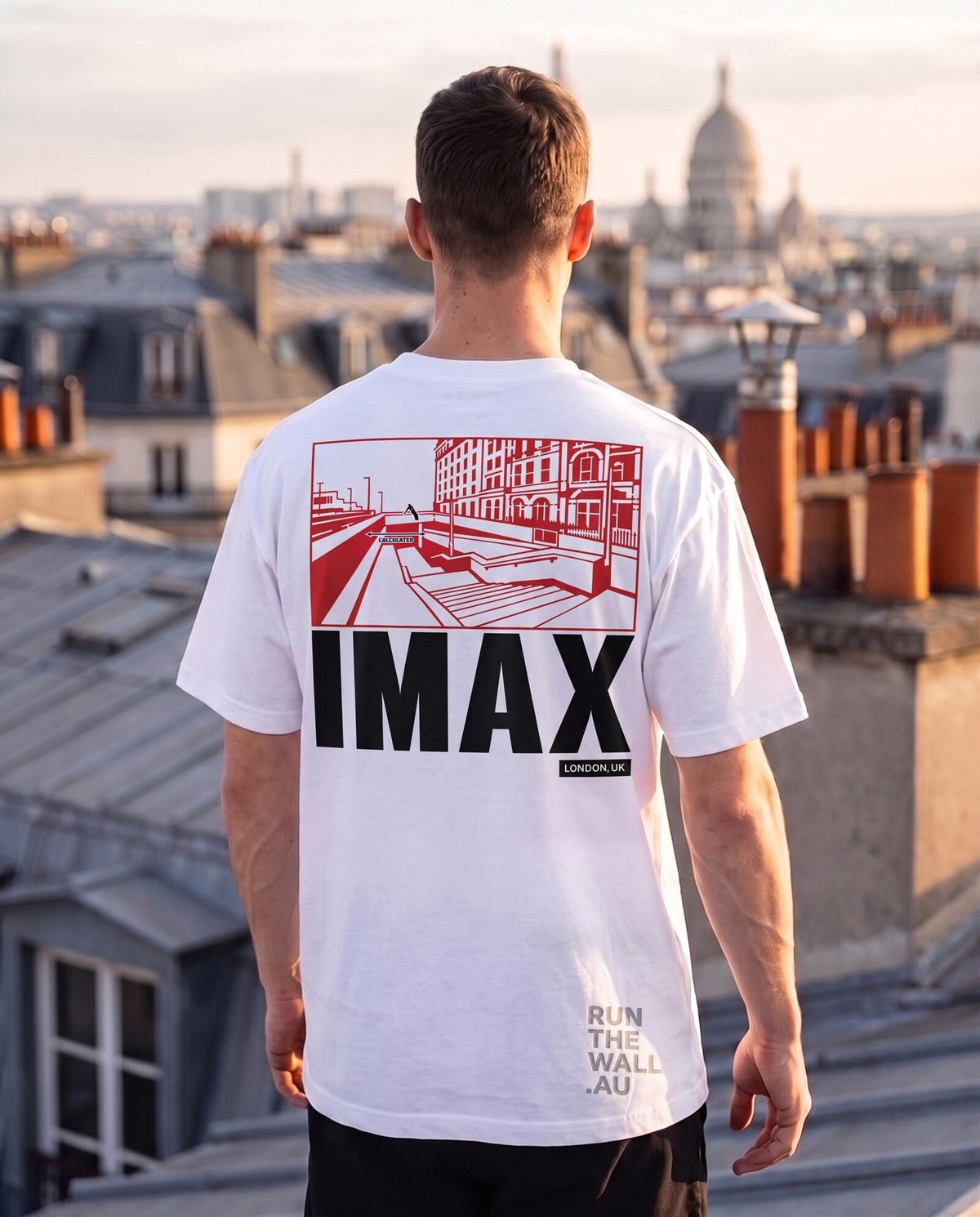 Spot at IMAX Tee, white, back print